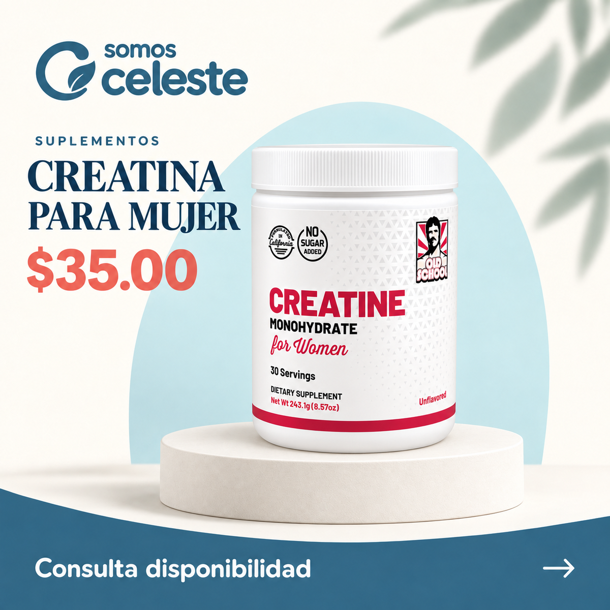 Creatina para mujer — 30 porciones