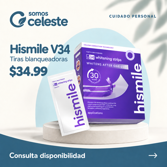 Hismile V34 — tiras blanqueadoras